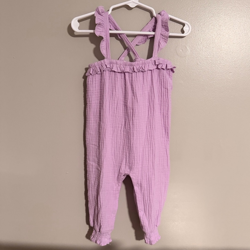 Emily & Oliver Purple Romper 6-9mo